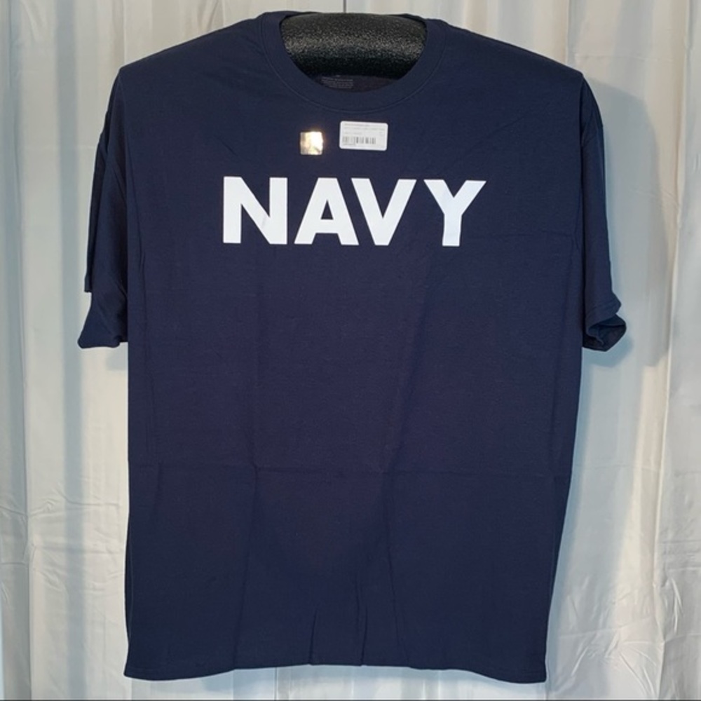 Armed Forces Gear NWT “NAVY” navy blue short sleeve tee shirt.